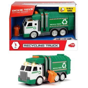 Dickie Toys Geri Dönüşüm Kamyonu Oyuncak – Işıklı ve Sesli, Hareketli Kova (3+ Yaş)