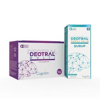 Deotral Omega Kolin Şurup 100 ml & Deotral Multi 30 Saşe, Takviye Edici Gıda