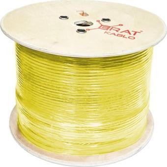 Erat DMP1ER2552IHBUU395 Cat6 U/UTP 23AWG 250 MHz HFFR 500 Metre Full Bakır Cat6 Kablo Sarı