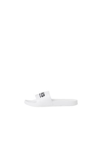 Jack & Jones Erkek Marka Logolu Günlük Beyaz Terlik - 12236477