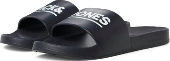 Jack & Jones Erkek Marka Logolu Günlük Antrasit Terlik - 12236477
