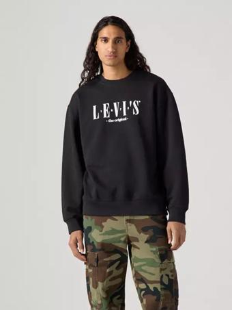 Levi's Erkek Rahat Yuvarlak Yaka Baskılı Sweatshirt - 38712-0455