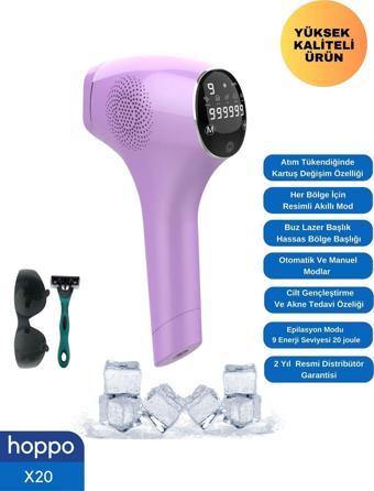 Hoppo Ipl Buz Lazer Epilasyon Cihazı X20 999.999 Flash Atım