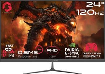 Gameon GOES24FHD120IPS Essential 23,8" FHD, 120Hz,0,5Ms Fast Ips, PS5 Destekli Siyah Oyuncu Monitörü