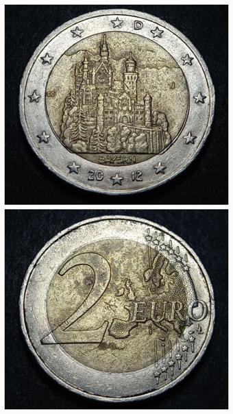 Escoines Koleksiyon 39963680d4b94dc7d3 2012 Hatıra 2Euro ÇT/ÇÇT Eski Yabancı Madeni Para