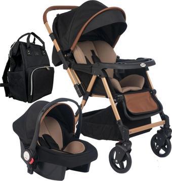 Joell Trendy Travel Sistem Bebek Arabası & Puset & Bebek Bakım Çantası - 3Lü Set
