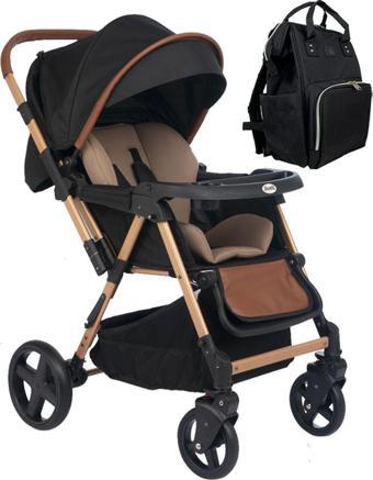 Joell 2'Li Set Trendy Çift Yönlü Bebek Arabası & Bebek Bakım Çantası