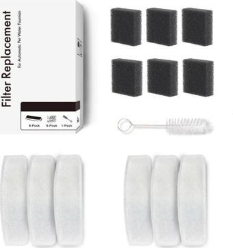 Haustier WF007L Otomatik Kedi Su Sebili Uyumlu Filtre Seti (6 Adet)