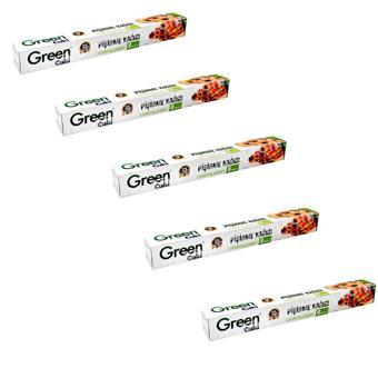 Green Cuki Yağlı Fırın Tepsi Pişirme Kızartma Kağıdı - 8 Metre -5 Kutu