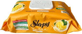 Sleepy Extra Doğal Limon Yağı Özlü Islak Yüzey Temizlik Havlusu - 100'lü Paket