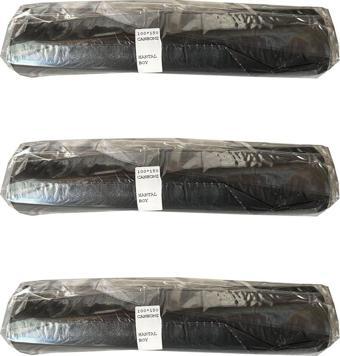 Canhome 240 Litre Siyah Hantal Konteyner Çöp Torbası - 100 x 150 Cm. - 600 Gr. - 10 Adetlik 3 Rulo