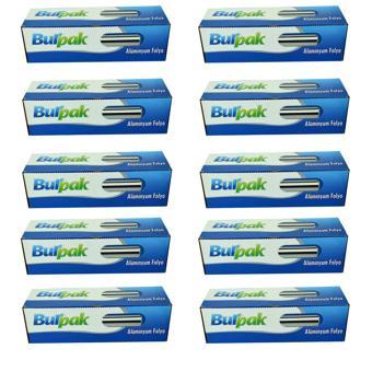 Burpak Alüminyum Folyo - 45 Cm. x 50 Metre - 10 Mikron - 10 Paket
