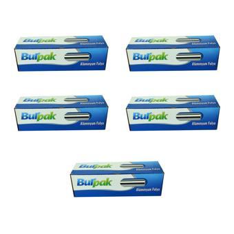 Burpak Alüminyum Folyo - 45 Cm. x 50 Metre - 10 Mikron - 5 Paket