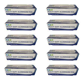 Burpak Heavy Duty Ağır Hizmet Tipi Alüminyum Folyo - 30 Cm. x 150 Metre - 18 Mikron - 10 Paket