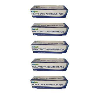 Burpak Heavy Duty Ağır Hizmet Tipi Alüminyum Folyo - 30 Cm. x 150 Metre - 18 Mikron - 5 Paket