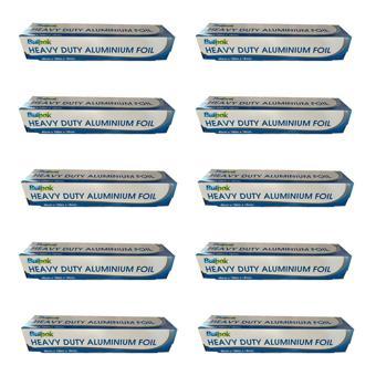 Burpak Heavy Duty Ağır Hizmet Tipi Alüminyum Folyo - 45 Cm. x 100 Metre - 18 Mikron - 10 Paket