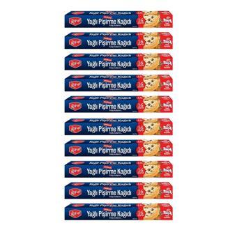 Roll-Up Yağlı Fırın Tepsi Pişirme Kızartma Kağıdı - 37x42 Cm. - 16 Yaprak - 10 Kutu