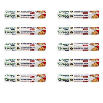 Green Cuki Alüminyum Folyo - 30 Cm. x 10 Metre - 10 Paket