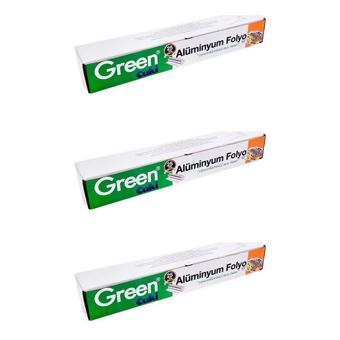 Green Cuki Alüminyum Folyo - 30 Cm. x 100 Metre - 3 Paket