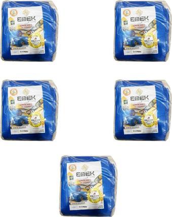 Emek Çadır Kumaşı Branda Tente UV Güneşlik Gölgelik Koruma Yağmur Su Geçirmez - 2x4 Metre - 5 Paket
