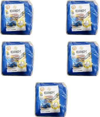 Emek Çadır Kumaşı Branda Tente UV Güneşlik Gölgelik Koruma Yağmur Su Geçirmez - 3x5 Metre - 5 Paket