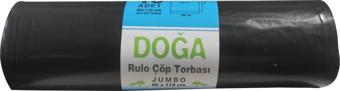 Ecoplast Battal Boy Siyah Çöp Torbası Poşeti - 400 Gr. - 90 Litre - 80 x 110 Cm / 10 Adetlik Rulo