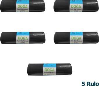 Ecoplast Jumbo Boy Siyah Çöp Torbası Poşeti - 300 Gr. - 90 Litre - 80 x 110 Cm / 10 Adetlik 5 Rulo