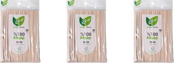 Roll-Up Doğaya Dönüş Ekolojik Doğal Doğa Dostu %100 Ahşap Bıçak - 16 Cm. - 50'li 3 Paket 