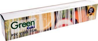 Green Cuki PVC Streç Film Folyo - Gıdaya Uygun - 9 Mikron - 45 Cm. x 300 Metre 