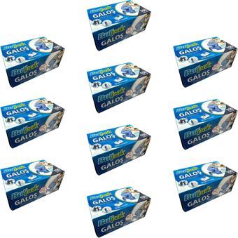 Bıurpak Tek Kullanımlık Kalın Pratik Kutulu Galoş - Mavi - 100 Adetlik 10 Paket
