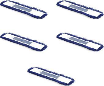 Cod-Ex Orlon Nemli Palet Tablet Toz Toplama Statik Mop - Mavi - 50 Cm. - 5 Adet