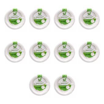 Roll-Up Nature Ekolojik Karton Kağıt Parti Tek Kullanımlık Tabak - 22 Cm. - 50 Adetlik 10 Paket