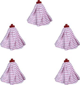 Wellsoft Tesa Yedek Mop / Islak Mop / Paspas Ucu / Püskül - Mikrofiber - 5 Adet