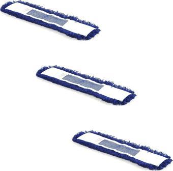 Cod-Ex Orlon Yedek Nemli Palet Tablet Toz Toplama Statik Mop - Mavi - 40 Cm. - 3 Adet