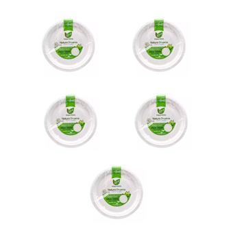 Roll-Up Nature Ekolojik Karton Kağıt Tek Kullanımlık Tabak - 26 Cm. - 50 Adetlik 5 Paket