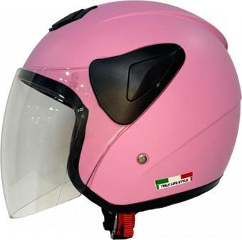 Sway Sw733 Yarım Yazlık Kask Pembe