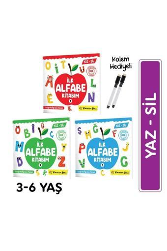Yükselen Zeka İlk Alfabe Kitabım Seti (Yaz-Sil) - Sesli Kitap - Yükselen Zeka Yayınları