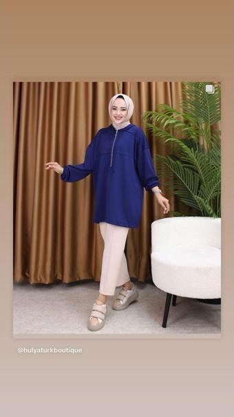 Hülya Türk Butik Kapişonlu Tunik