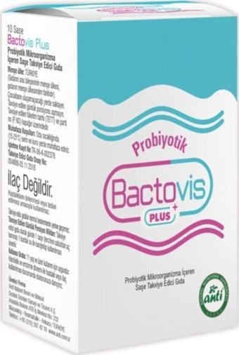BACTOVİS PLUS PROBİYOTİK MİKROORGANİZMA İÇEREN SAŞE TAKVİYE EDİCİ GIDA 10 POŞET