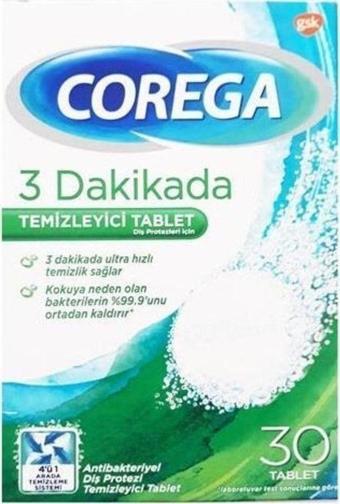 Corega Diş Protezi Temizleyici 30 Tablet
