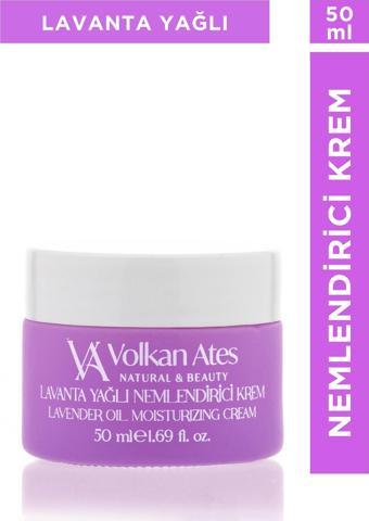 Volkan Ates Natural & Beauty Lavanta Yağlı Nemlendirici Krem Cam Kavanoz 50 ml