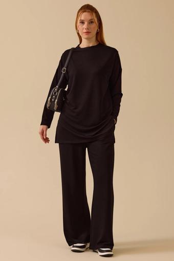 Seçil Kadın Basic Tunik Takım 1004 Siyah