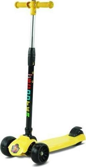 Ümit Power JY - H02 Kalın Teker Katlanabilir Işıklı Scooter Sarı