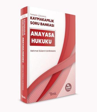 Temsil Kitap Anayasa Hukuku Tamamı Çözümlü Kaymakamlık Soru Bankası - Temsil Kitap