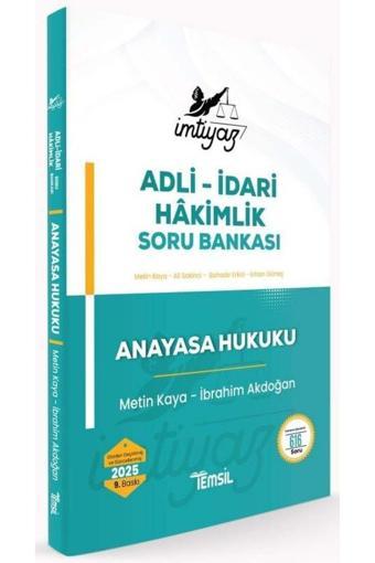 Temsil Kitap Temsil 2025 Baskı İmtiyaz Adli İdari Hakimlik Anayasa Hukuku Soru Bankası - Temsil Kitap