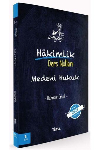 Temsil Kitap Temsil 2025 Baskı İmtiyaz Hakimlik Medeni Hukuk Ders Notları - Temsil Kitap