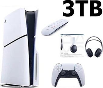 Playstation 5 Slim Cd Edition 3TB + 3D Plus Kulaklık+ Media Kumanda
