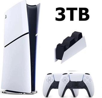Playstation 5 Slim Dijital 3TB+2.Dualsense Kol+ PS5 ŞARJ İSTASYONU