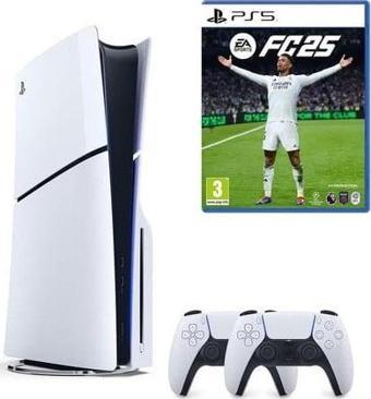 Sony Playstation 5 1 TB Slim Cd Edition+2.Dualsense+ Ps5 Fc 25 Oyunu