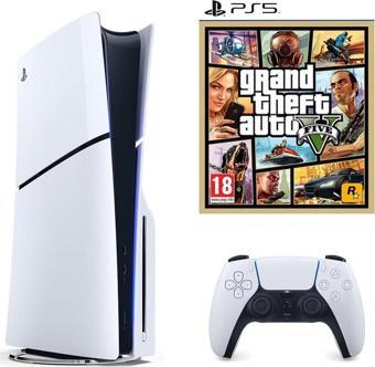 Sony Playstation 5 Slim CD Edition - Ps5 GTA 5 Oyun Konsolu (i̇thalatçı Garantili)